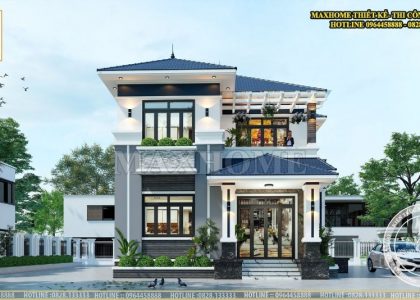 Siêu phẩm nhà mái Nhật 2 tầng được khách hàng yêu thích nhất | MH00296