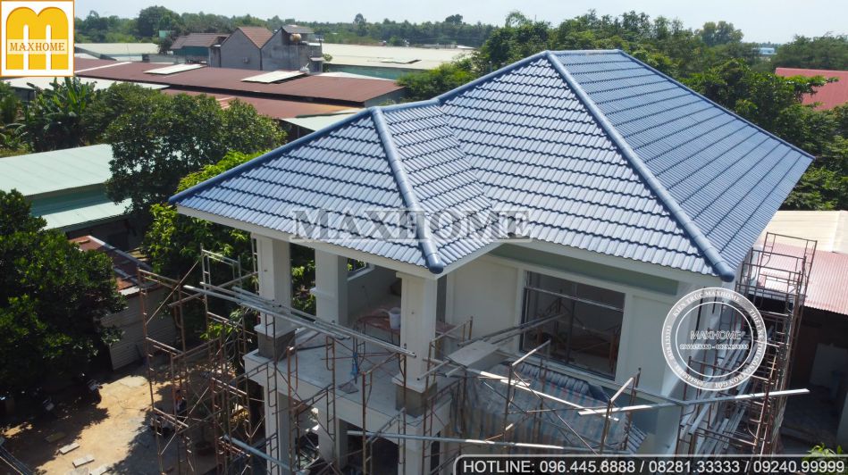 Thi công mẫu nhà 2 tầng mái Nhật 118m2 cực đẹp tại Đồng Nai