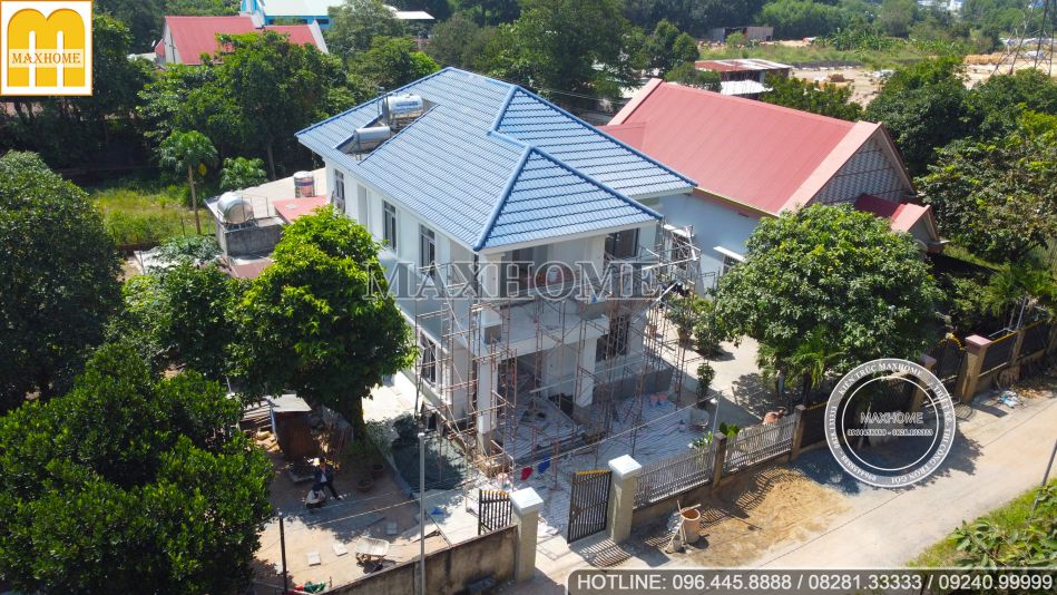 Thi công mẫu nhà 2 tầng mái Nhật 118m2 cực đẹp tại Đồng Nai