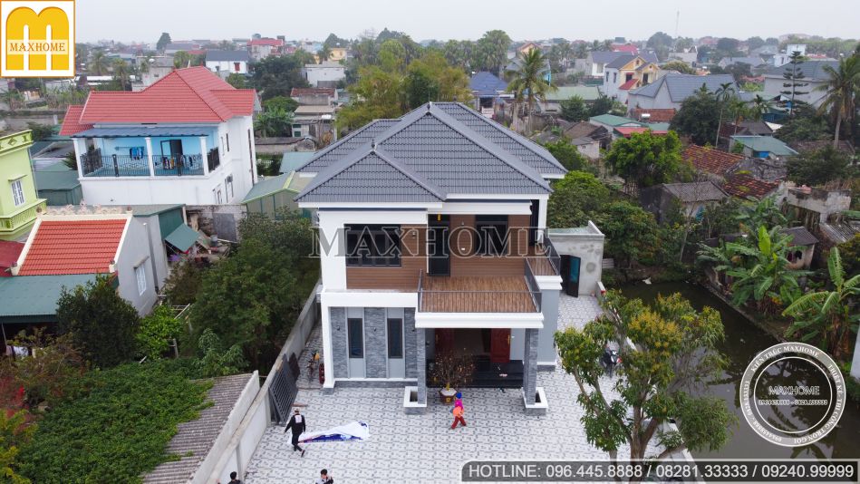 Mẫu nhà 2 tầng mái Nhật hiện đại chi phí hợp lý tại Thanh Hoá | Anh Long