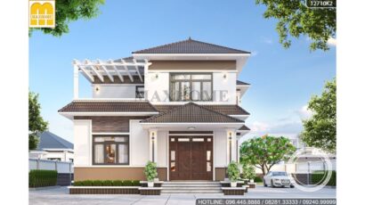 Sở hữu mẫu nhà 2 tầng mái Nhật 300m2 đẹp không chỗ chê | MH00720