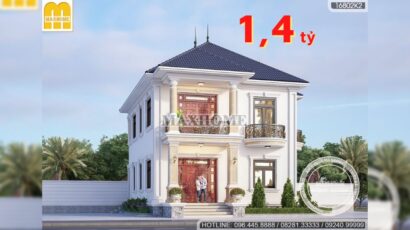 Nhà hai tầng mái Nhật 4 phòng ngủ 230m2 đẹp ngất ngây | MH00890