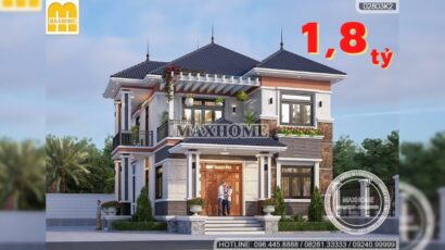 Chỉ từ 1,8 tỷ cho mẫu biệt thự 2 tầng mái Nhật | MH00985