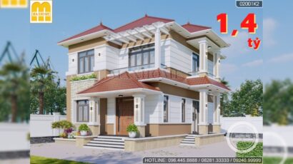 Tham khảo ngay mẫu nhà mái đỏ truyền thống cực bắt mắt | MH00845