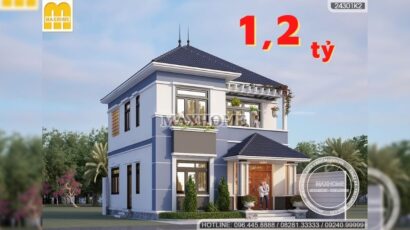 Mẫu nhà mái Nhật 2 tầng đẹp mê ly tại Hải Dương | MH00907