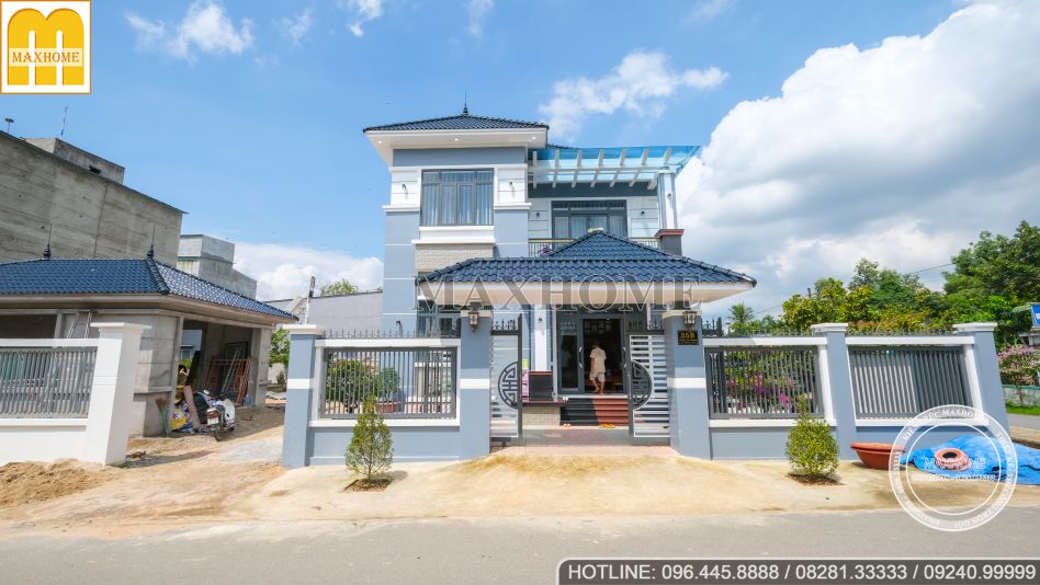 Thực tế mẫu nhà mái Nhật lô góc tuyệt đẹp ở Bình Thuận 
