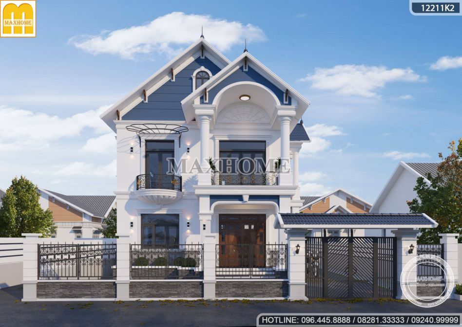 Siêu phẩm 2022 - mẫu nhà mái Thái tân cổ điển đẹp 2 tầng tại Hưng Yên