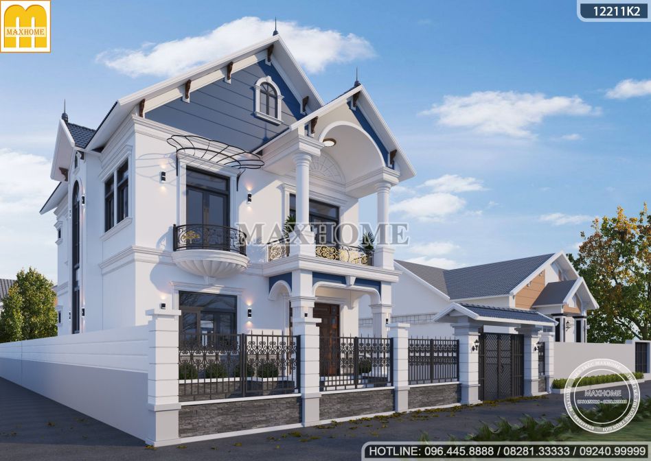 Siêu phẩm 2022 - mẫu nhà mái Thái Tân cổ điển đẹp 2 tầng tại Hưng Yên