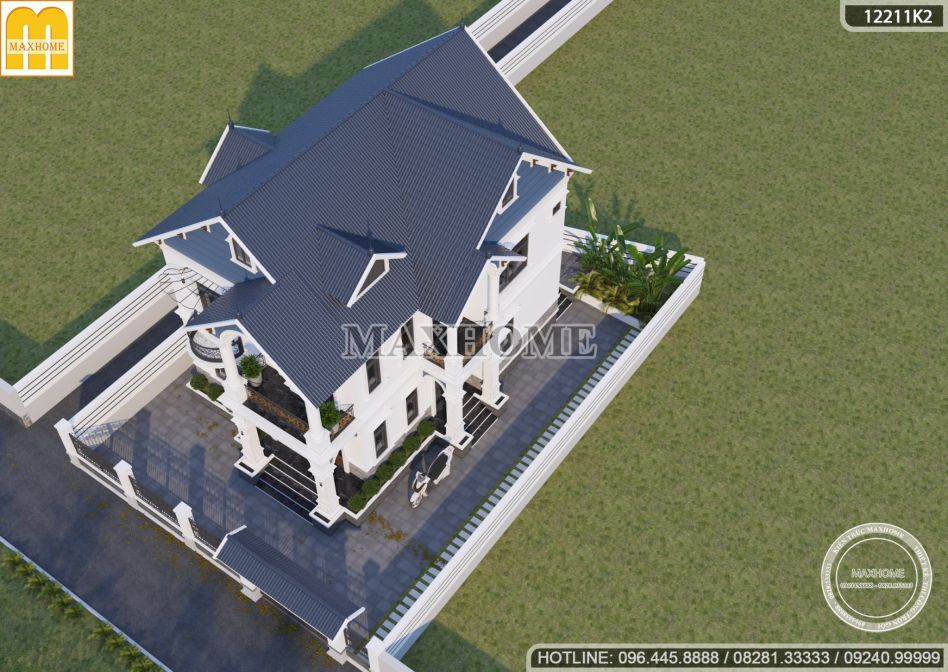Siêu phẩm 2022 - mẫu nhà mái Thái Tân cổ điển đẹp 2 tầng tại Hưng Yên