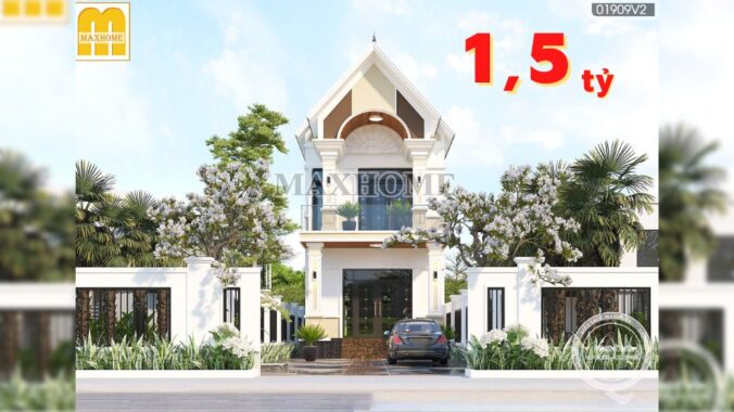 Mẫu nhà mái Thái 2 tầng HOT nhất năm 2022 đáng tham khảo | MH01237
