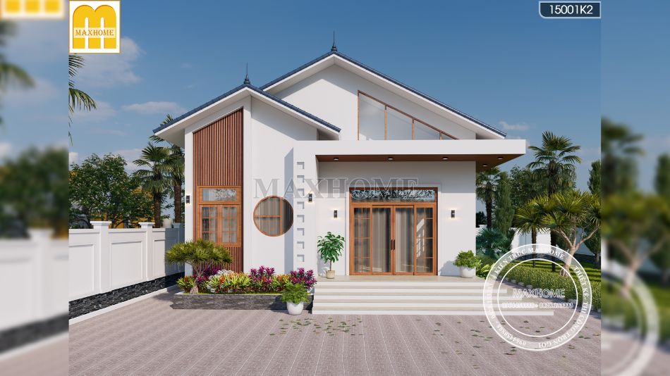 Top 30 mẫu nhà mái Thái 1 tầng giá rẻ, đẹp nhất 2023