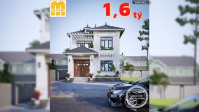 Mẫu nhà mái Nhật 2 tầng phong cách tân cổ cực đẹp tại Nghệ An | MH01311