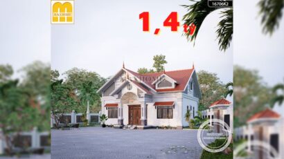 Mẫu nhà vườn mái Thái tân cổ ở nông thôn giá siêu rẻ | MH01323