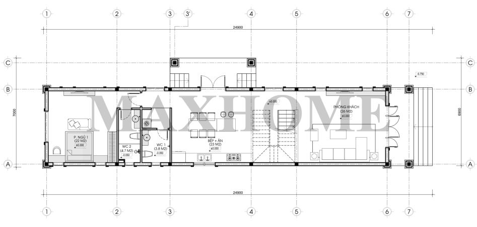 1,5 TỶ hoàn thiện thô biệt thự 3 tầng mái Thái tại Bình Dương | MH01435