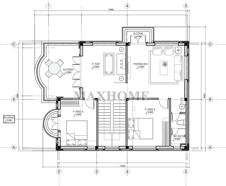 mau-nha-2-tang-mai-mansard-dep-sang-trong-long-lay-tai-lao-cai-mh03610-7