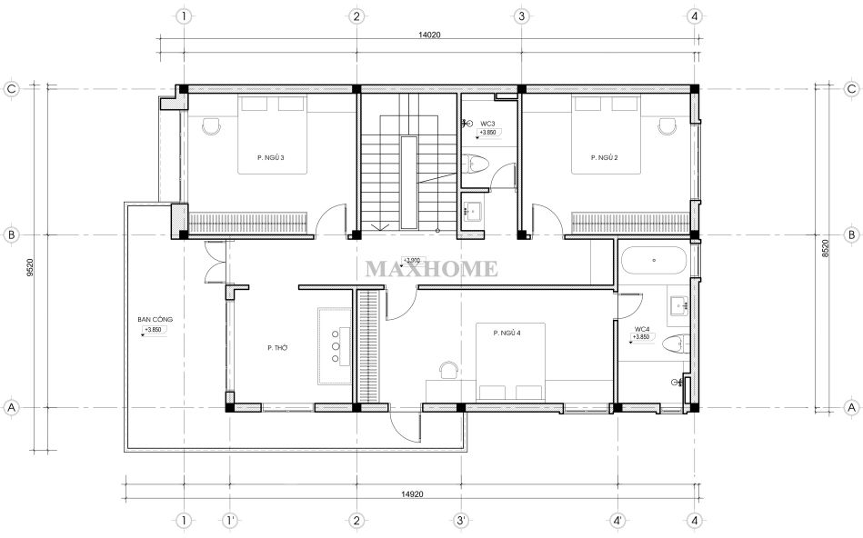 nha-2-tang-1-tum-mat-tien-8-5m-do-maxhome-thiet-ke-hien-dai-27