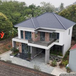 Thực tế siêu phẩm nhà mái Nhật hiện đại 2 tầng tại Hà Nam | MH02748