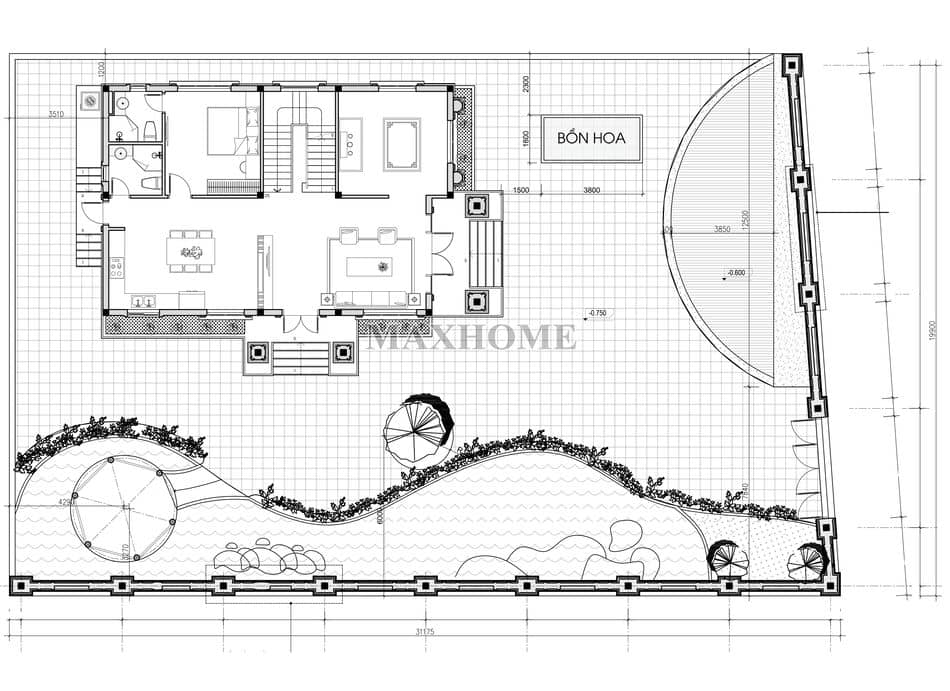 HSKTSV- 1B3066 THIẾT KẾ SÂN VƯỜN A TUẤN ANH HÀ NAM 0605-5