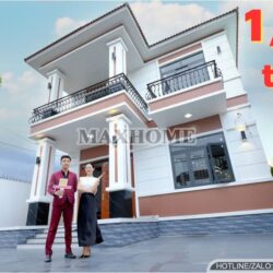 Chiêm ngưỡng cực phẩm nhà 2 tầng mái Nhật Maxhome thi công quá đẹp tại Hóc Môn | MH04206
