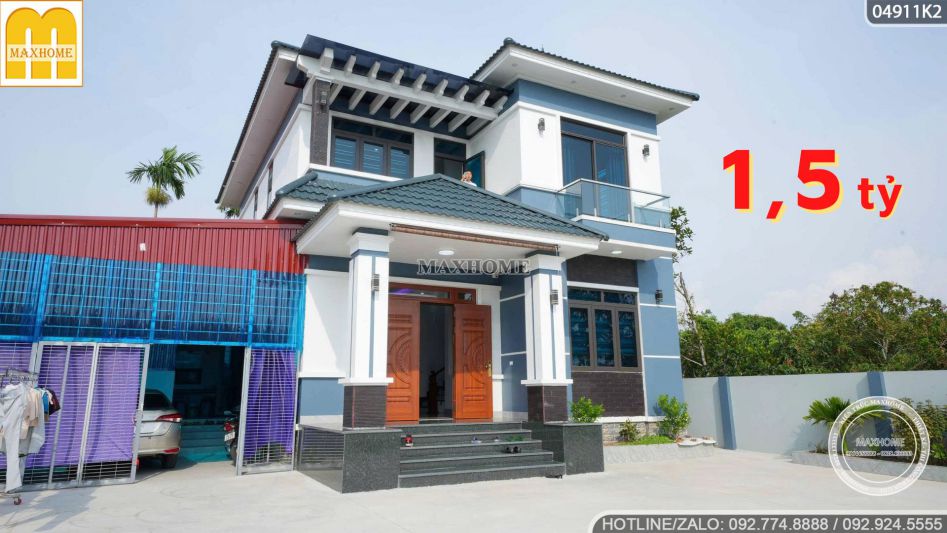 maxhome-thi-cong-sac-net-mau-nha-2-tang-mai-nhat-quoc-dan-o-hai-duong-1