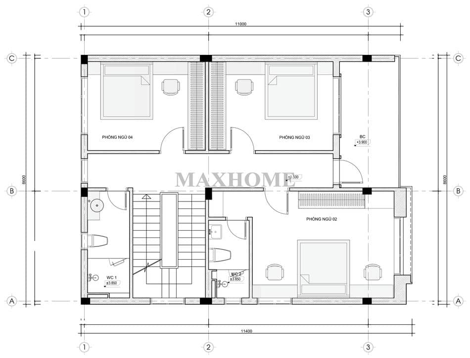 HSKT 1B3400 THIẾT KẾ CHÚ KHÁNH LAI CHÂU 2106-8
