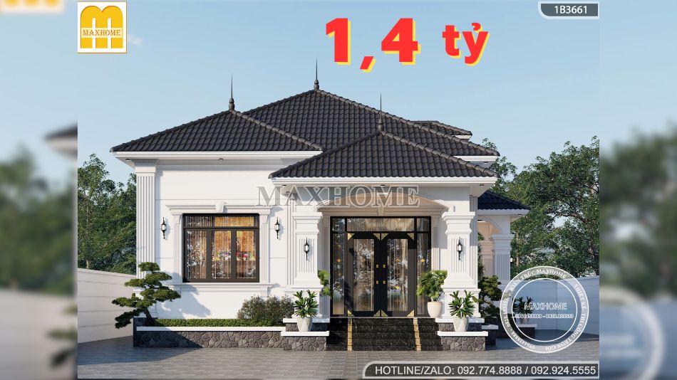 Nhà cấp 4 mái Nhật tân cổ điển tuyệt đẹp vạn người mê