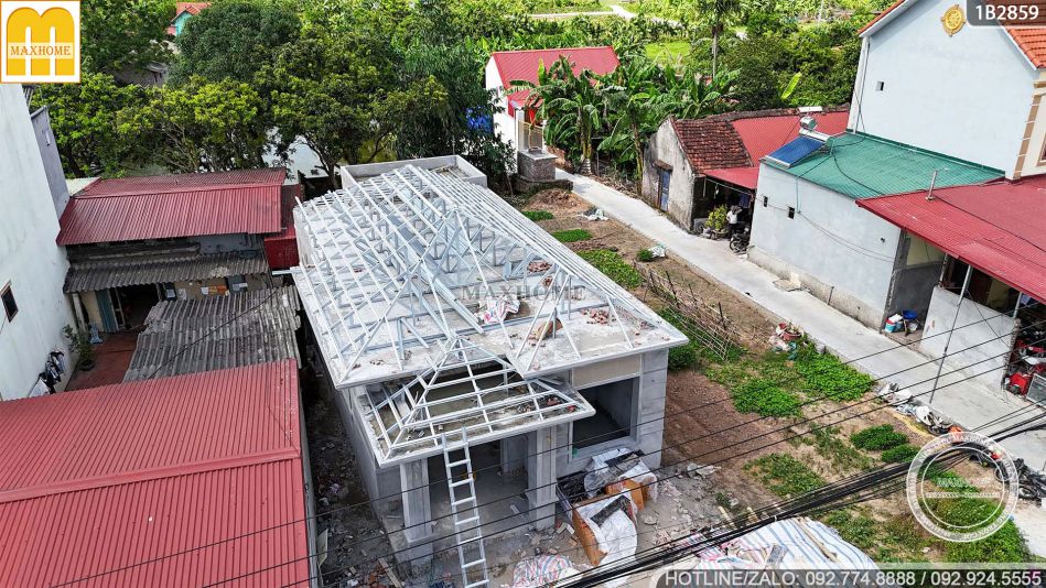 thi-cong-nha-vuon-1-tang-voi-khung-keo-sieu-nhe-cua-maxhome-3