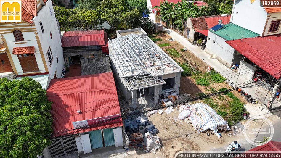 thi-cong-nha-vuon-1-tang-voi-khung-keo-sieu-nhe-cua-maxhome-4