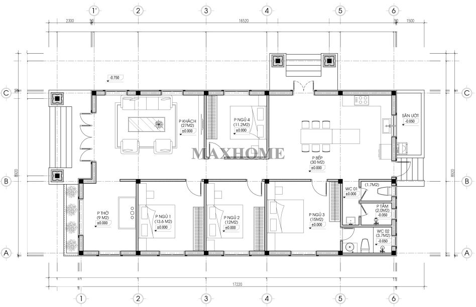 bung-no-mau-nha-cap-4-mai-nhat-4-phong-ngu-dep-xuat-sac-o-nong-thon-mh05769