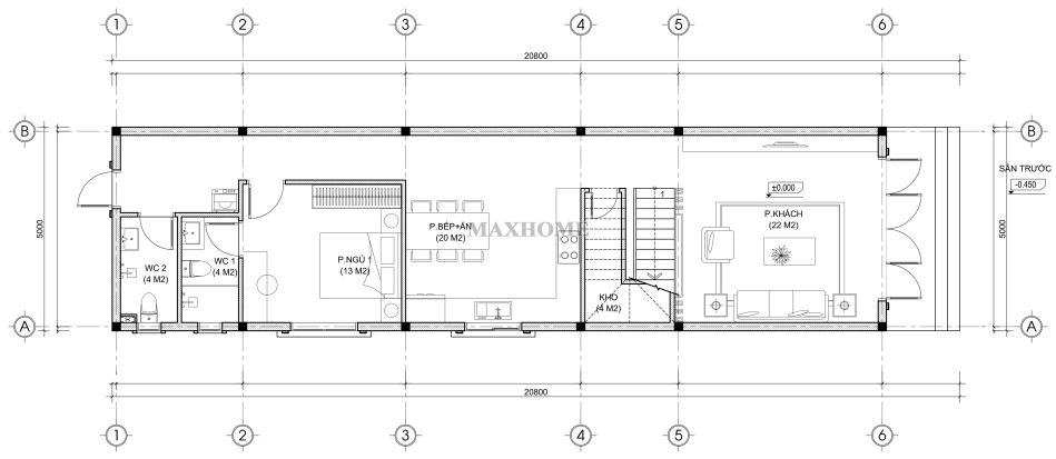 ngo-ngang-voi-mau-nha-pho-tan-co-2-tang-3-phong-ngu-dep-long-lay-25