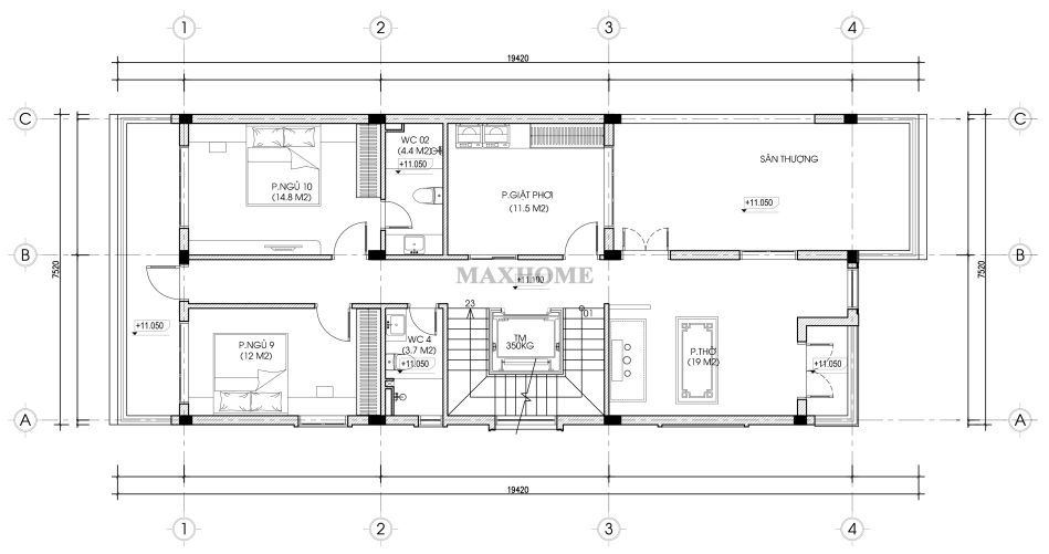mau-nha-pho-4-tang-co-nhieu-phong-ngu-phu-hop-kinh-doanh-tai-gia-16