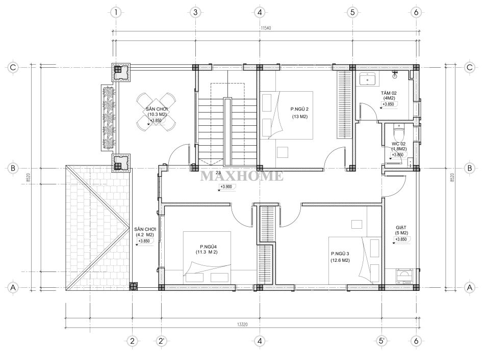 thiet-ke-nha-2-tang-4-phong-ngu-toa-lac-tai-quang-tri-18