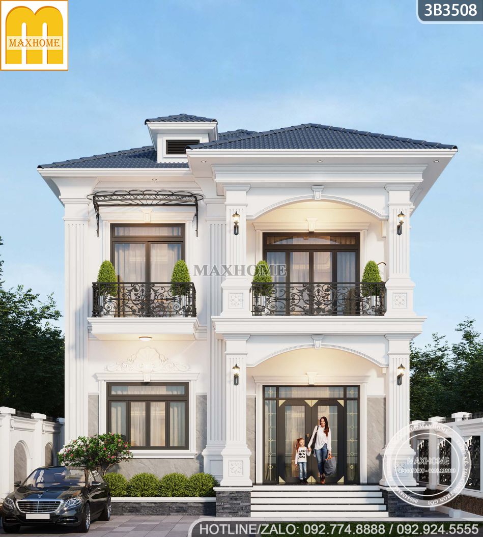 thiet-ke-nha-2-tang-trang-tan-co-dien-khong-bao-gio-loi-thoi-1