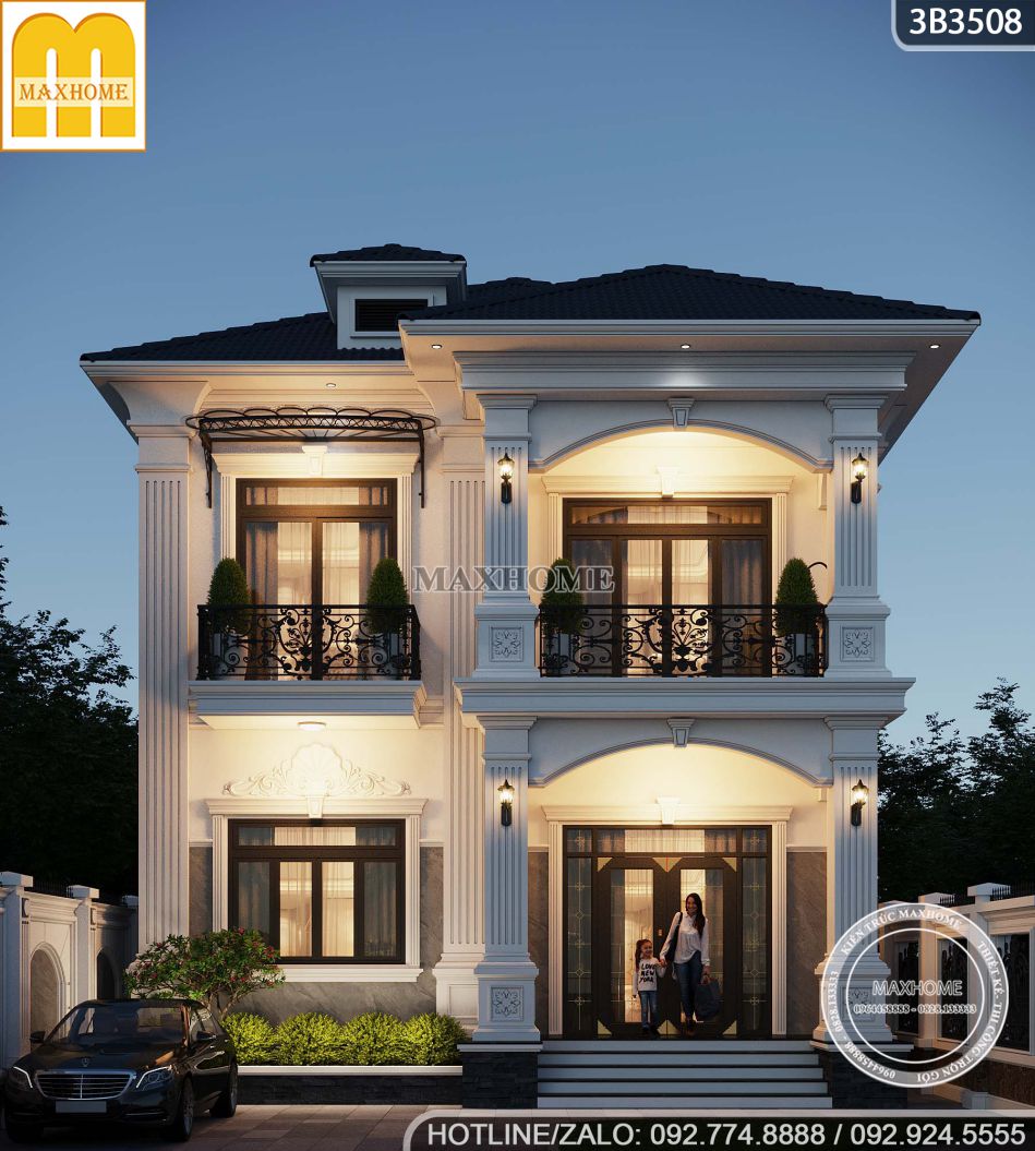 thiet-ke-nha-2-tang-trang-tan-co-dien-khong-bao-gio-loi-thoi-11