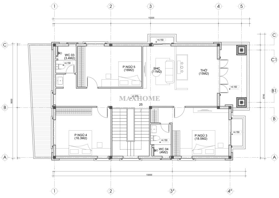 thiet-ke-nha-2-tang-trang-tan-co-dien-khong-bao-gio-loi-thoi-19