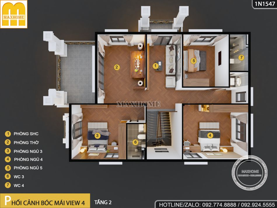 biet-thu-mai-nhat-tan-co-5-phong-ngu-dep-cho-dai-gia-dinh-sinh-song-17