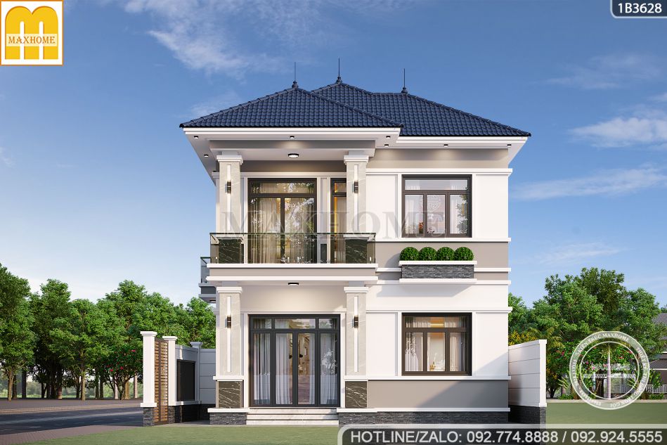 hot-ran-ran-mau-thiet-ke-nha-2-tang-4-phong-ngu-dep-o-hung-yen-2