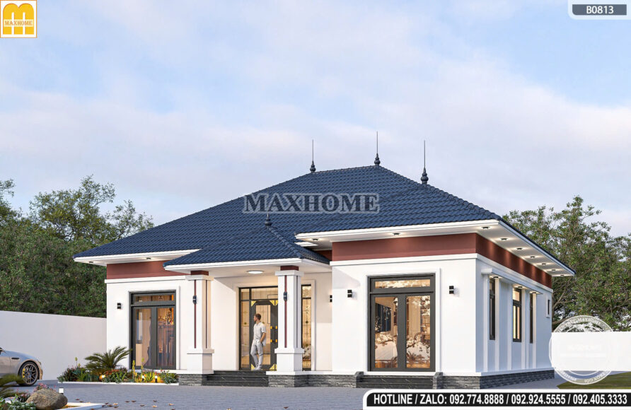 Phối cảnh 3D góc nghiêng công trình MH46669