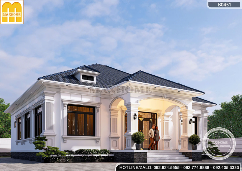 mẫu nhà 3 gian cấp 4 mái nhật đẹp xuất sắc tại Thanh Hóa MH46539