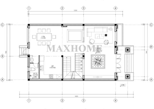 Kiến trúc biệt thự 2 tầng siêu hoành tráng tại Quảng Ninh - MH46558 