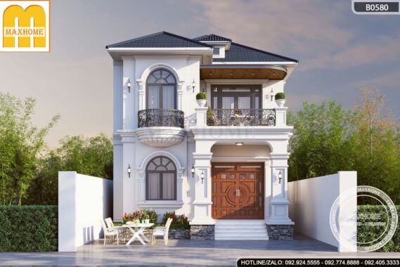 Mẫu Biệt thự sân vườn mái Nhật sang trọng, đẳng cấp - MH46538 Mẫu Biệt thự sân vườn mái Nhật sang trọng, đẳng cấp - MH46538
