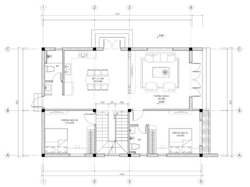 Mẫu nhà mái Bằng hiện đại, tối ưu công năng - MH46330