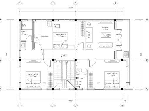 Mẫu nhà mái Bằng hiện đại, tối ưu công năng - MH46330