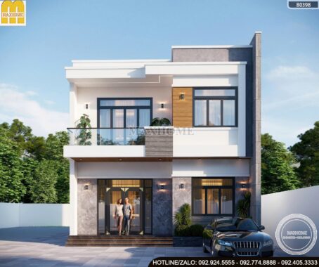 Mẫu nhà mái Bằng hiện đại, tối ưu công năng - MH46330