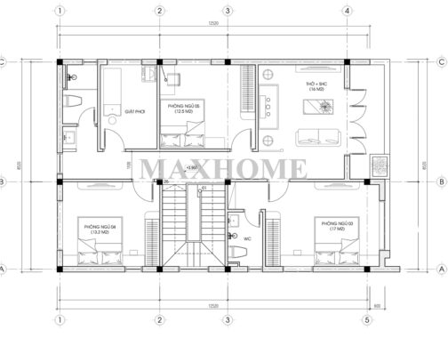 Mẫu nhà mái Bằng hiện đại, tối ưu công năng - MH46330