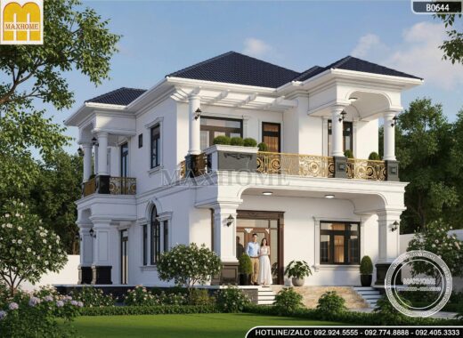 Mê mẩn mẫu biệt thự 2 tầng mái Nhật tại Thanh Hóa - MH46595