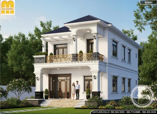 Mê mẩn mẫu biệt thự 2 tầng mái Nhật tại Thanh Hóa - MH46595