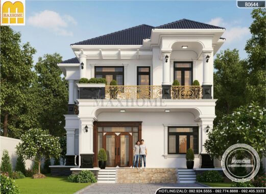Mê mẩn mẫu biệt thự 2 tầng mái Nhật tại Thanh Hóa - MH46595