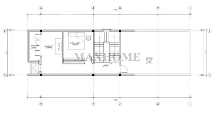 Mẫu nhà phố hiện đại tối ưu công năng MH46399