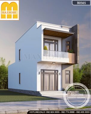 Mẫu nhà phố hiện đại tối ưu công năng MH46399